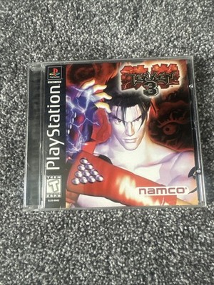 Tekken 3 (Sony PlayStation 1, PS1 1998) Black Label Complete w. Manual