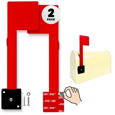 No Tools Needed Waterproof Sturdy Mailbox Flag Replacement Kit (2-Pack)