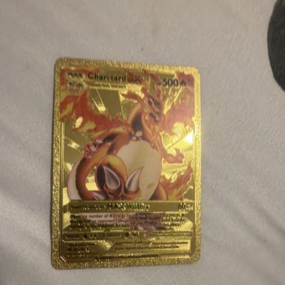 Pokémon Charizard DX Gold Metal Full Art Foil MAX Stage Card HP 500