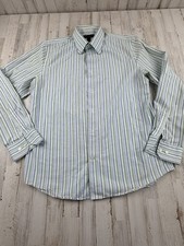 Express Design Studio Shirt Men's Size Large Modern Fit Multicolor Stripes Nice