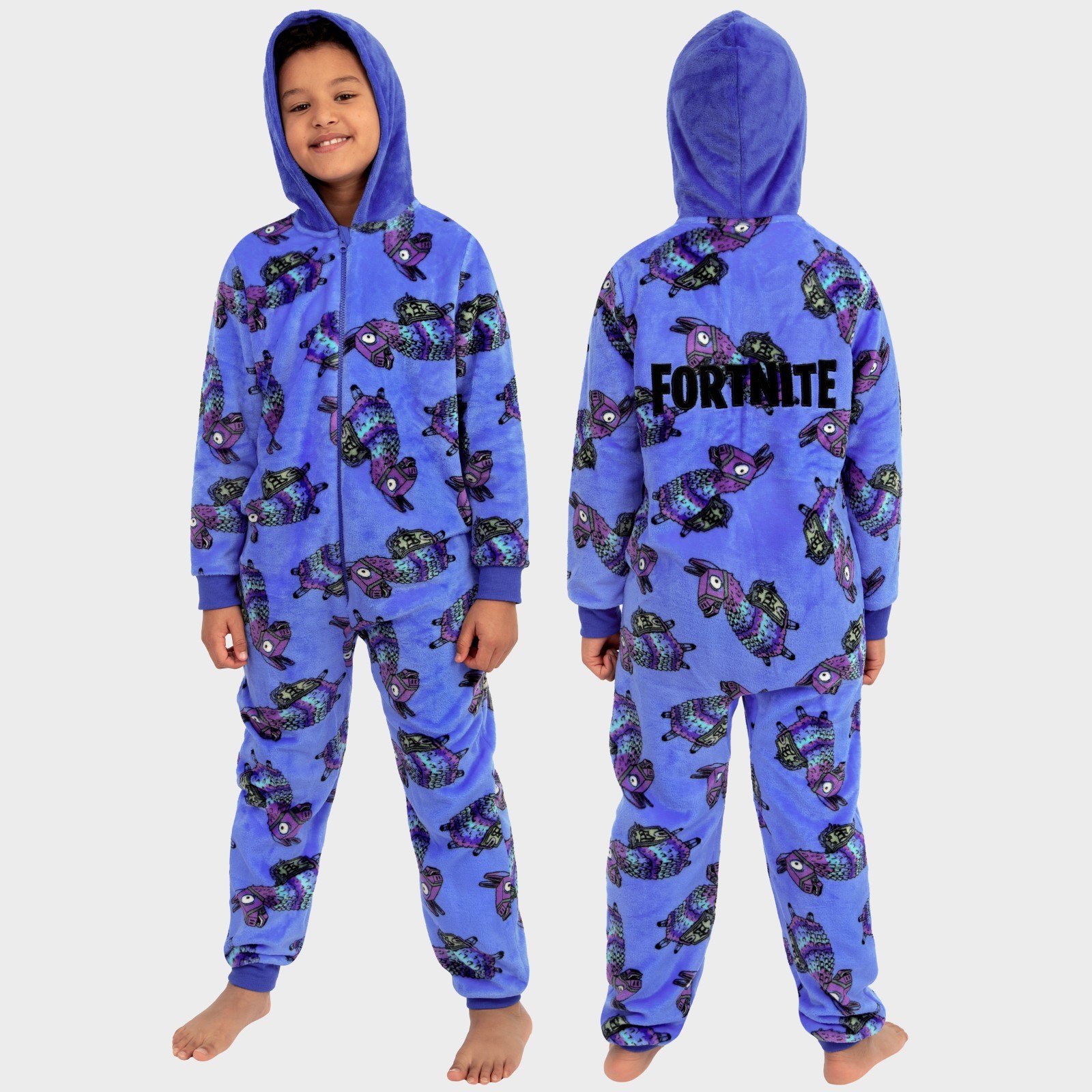 Pijama todo en uno Fortnite para niños | Pijama polar para niños | Pijama Fortnite