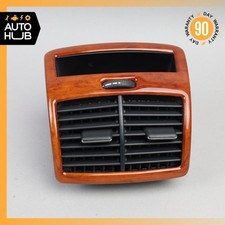 00-06 Mercedes W220 S350 S55 Rear Center Console A/C Air Vent Trim Wood OEM