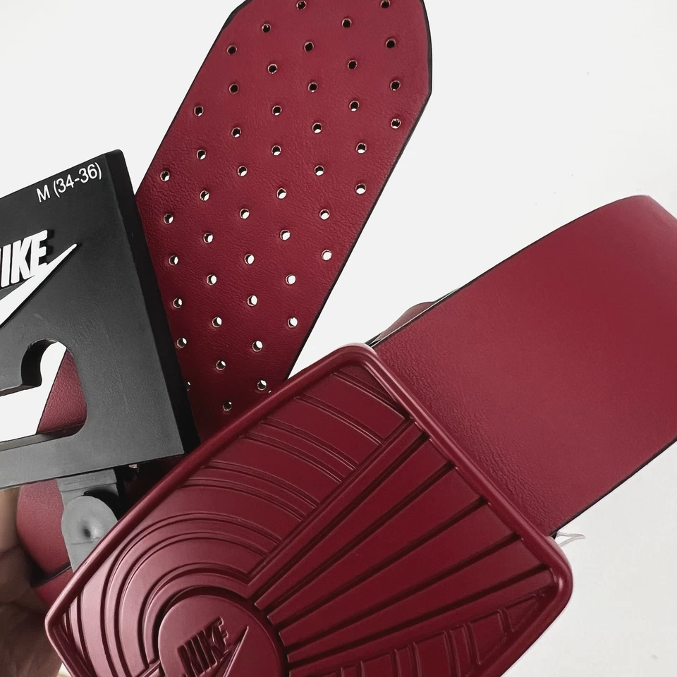 NIKE Air Jordan гольф ремень красный искусственной кожи Jumpman протектор пряжка мужской 34-36 новый с Ярлыками - Изображение 4 из 4