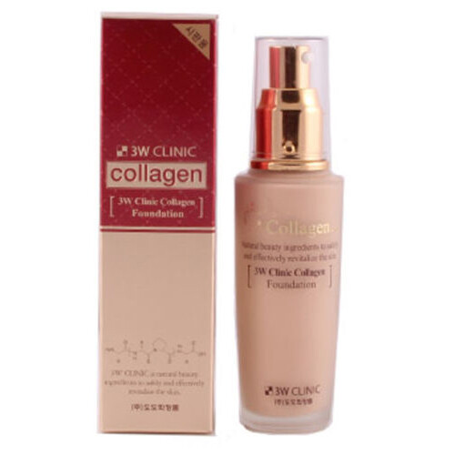 3W CLINIC collagen Foundation 50ml Perfect Cover BB Cream CC Cream Korea makeup