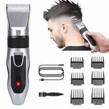 MIAODAM Professional Hair Clipper Hair Clipper Kit Trimmer Set  3mm/6/9/12/18mm