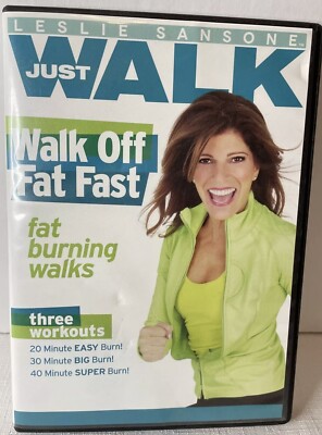 Leslie Sansone ~ Just Walk - Walk Off Fat Fast ~ 3 Workouts ~ DVD ~ New Sealed
