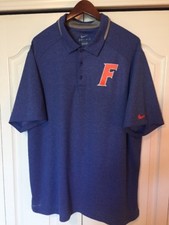   Nike Dri-FIT Golf Polo Shirt -Solid Blue -Mens Extra Large-XL -Florida Gators