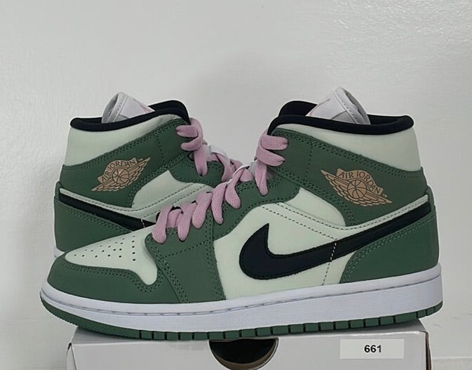 Women's Size Jordan Mid AKA Dutch Green Brand New