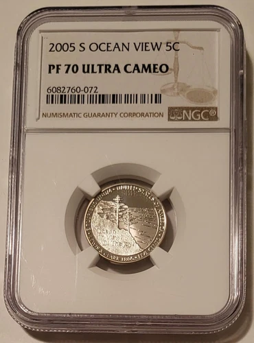 2005 S Jefferson Nickel Ocean View Proof PF70 UC NGC
