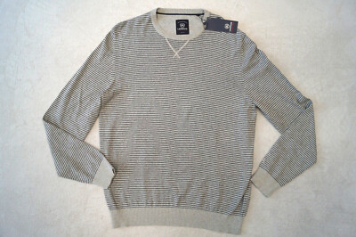 LERROS Herren Pullover Rundhals Gr. XL grau gestreift 49,99   NEU