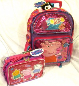 peppa pig rolling backpack