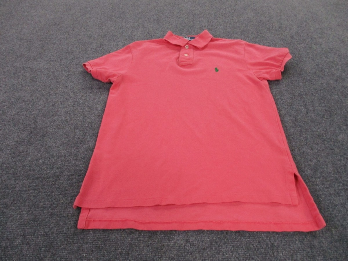 Polo Ralph Lauren Shirt Adult S Pink Knit Rugby Golf Pony Logo