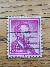 US Stamp Abraham Lincoln 4c Used 1036