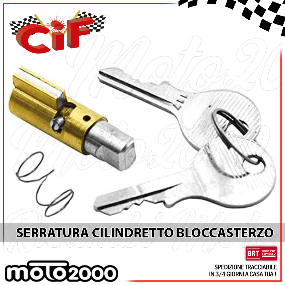 KIT CHIAVI SERRATURA BLOCCASTERZO NEIMAN 4mm PER VESPA SPECIAL 50 - Foto 2
