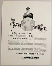 1931 Print Ad American Express Co. World Service for Travelers New York,NY