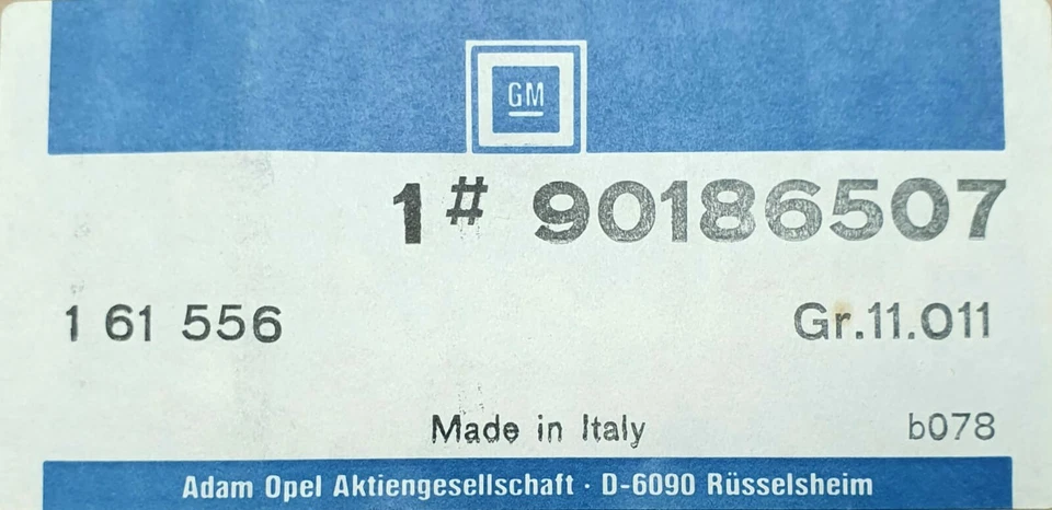 Original Opel GM Ventana Fija Delantera Izquierda Tintada Kadett E - 90186507 Foto 2 de 4