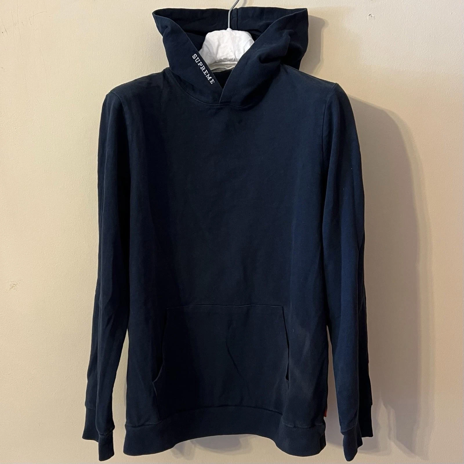 Sweat à capuche fin Supreme Silver Label 100% coton noir L