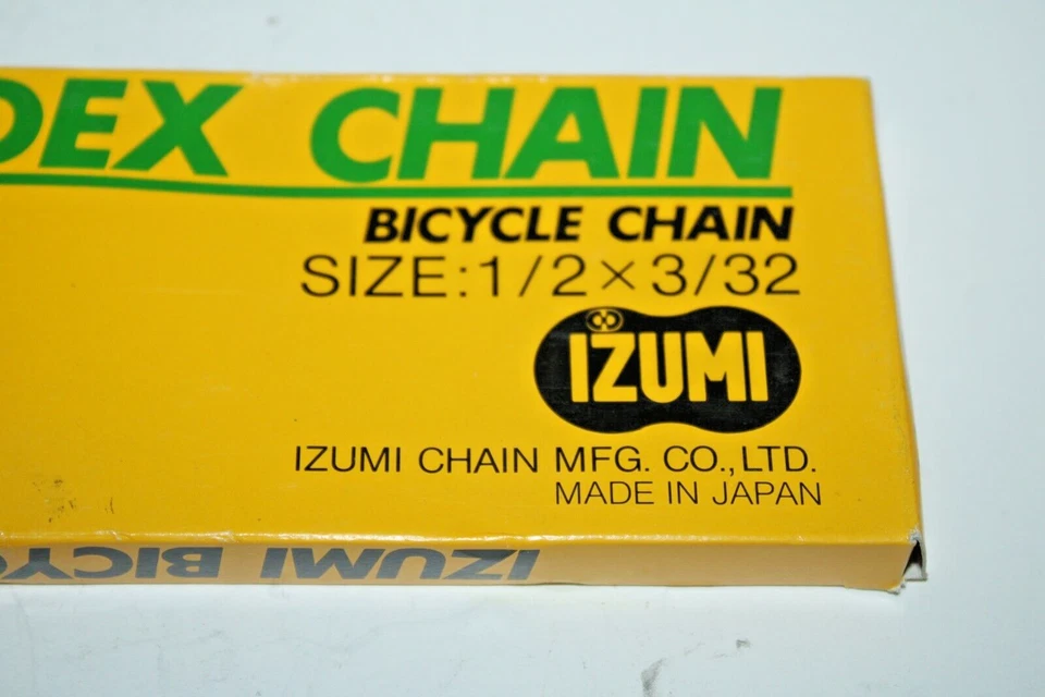 Cadena de bicicleta Izumi Click Index 1/2x3/32" 116 eslabones negra CIC-800N envío gratuito a EE. UU. Foto 2 de 4