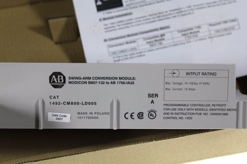 NEU Allen Bradley 1492-CM800-LD005/A ControlLogix Konvertierungsmodul - Bild 4 von 6
