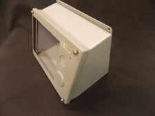 Hoffman E-8PBA Sloped Front Pushbutton Control Station Enclosure Mild Steel Gray