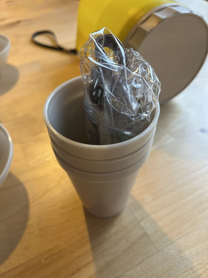 15 Piece Set Camping Gear Plastic Plates, Bowls Cutlery Backpacking JAPAN MADE - Image 3 of 4