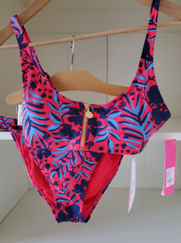 NWT Lilly Pulitzer Two Piece Bikini Swimsuit Heron My Own Ruby Red  4 (09004D) - Picture 1 of 5