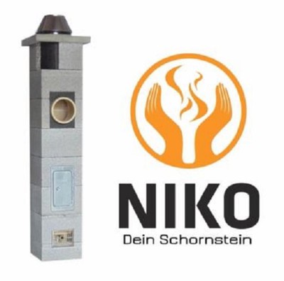 MASSIV Keramik Schornstein NIKO Kamin Bausatz Schacht Esse ZULASSUNG mit Zubehör