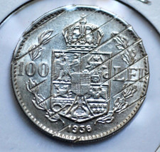  1936  Romania 100 Lei ( canceled in Germany WWII),  DEMONETIZATION