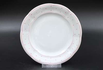 Form Marienbad Ingres Weiss Rosa Rauten Kuchenteller Teller Porzellan Ø 19 cm
