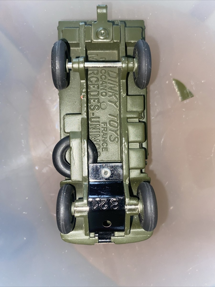 Dinky Toys 831 - Mercedes Unimog Kaki, échelle 1/43, Boîte D'origine, France, 1965