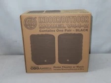 BIC America RTRV44-2 3-way Indoor Outdoor Speaker - 80 W RMS - Black