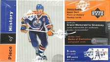 2002-03 Upper Deck Piece of History Hockey Sealed Hobby Box