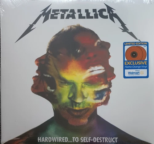 METALLICA "HARDWIRED TO SELF DESTRUCT" 2LP FLAME ORANGE VINYL/LIMITED EDITION