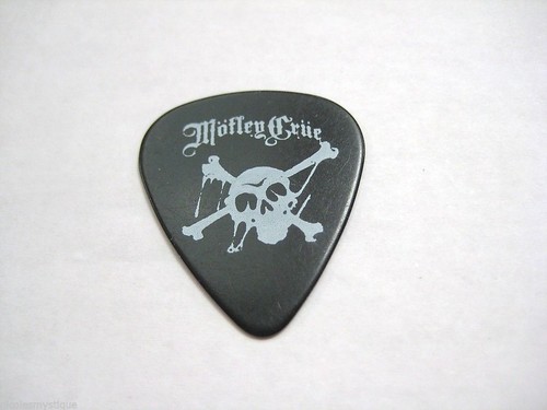 Motley Crue Black Blank Back Guitar Pick #1