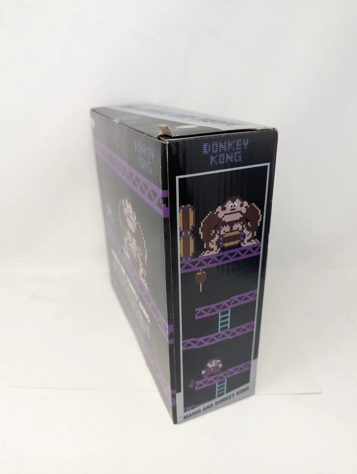 Mario & Donkey Kong 8-Bit, World of Nintendo Retro Videojuego Diorama, Jakks Foto 3 de 4