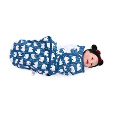 Insular Baby Swaddle Wrap Blanket 2 Pack Soft Cotton Cartoon Pattern PRJM
