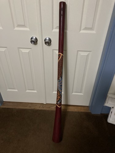 Decorated Didgeridoo Approximately 53” Long 1082??F1-125