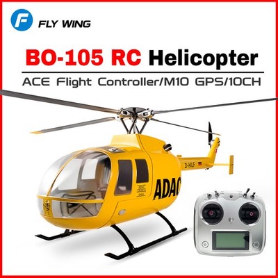 Fly Wing V4 BO-105 RC Helicopter 10CH GPS ACE Flight Controller Lights US Plug