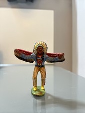 Hausser Elastolin Indianer H&auml;uptling Wildwest Figur