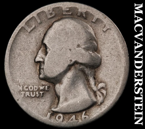 1946 Washington Quarter- Silver- Scarce Better Date No Reserve #J2131