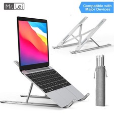 Aluminum Alloy Laptop Holder Stand Adjustable Foldable Portable for Notebook US