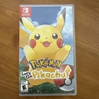 Pokemon Lets Go Pikachu! Nintendo Switch Game And Case