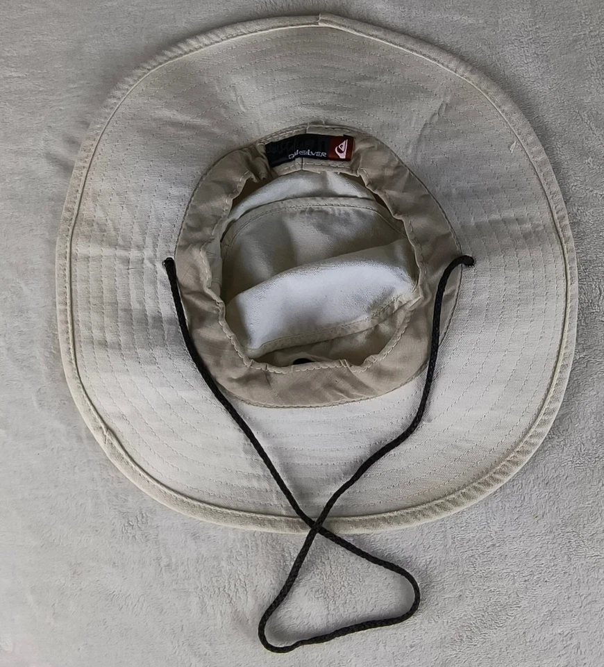 Sombrero cubo Quiksilver vintage años 90 pesca barbilla correa lona Foto 2 de 4
