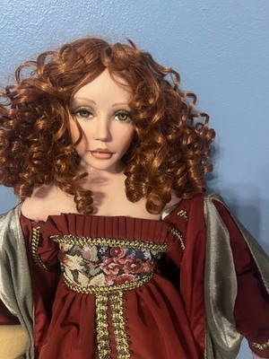 Pat Dezinski & Rustie designs 34' porcelain renaissance doll