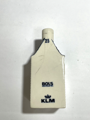 KLM Blue Delft House Empty Bottle Amsterdam Set of 12 Used from