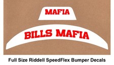 NOS Full Size Buffalo Bills MAFIA Riddell SpeedFlex Helmet Bumper Decals c
