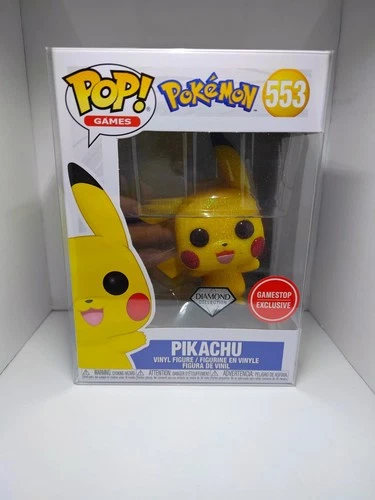 Funko Pop! Vinyl: Pokémon - Pikachu (Diamond Collection) - GameStop (GS) #553