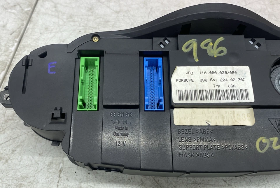 2002 PORSCHE BOXSTER 986 INSTRUMENT CLUSTER  98664120402 - Изображение 4 из 4