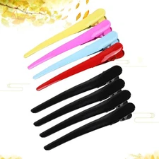 8 Pcs Duckbill Claw Clip Hair Stylist Clips Girls Colored Hairpins