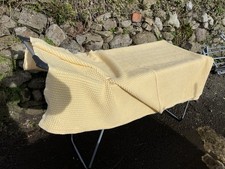 Early's of Witney Lechlade Vintage Cotton Waffle Textured Yellow Blanket Throw